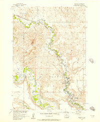 Download a high-resolution, GPS-compatible USGS topo map for Wakpala, SD (1957 edition)