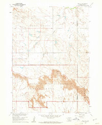 Download a high-resolution, GPS-compatible USGS topo map for Wall SE, SD (1961 edition)