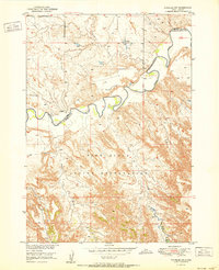 Download a high-resolution, GPS-compatible USGS topo map for Wanblee NW, SD (1951 edition)