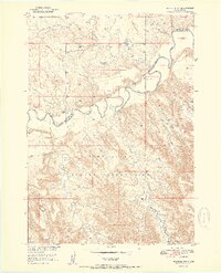 1951 Map of Wanblee NW