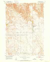1950 Map of Wanblee, 1952 Print