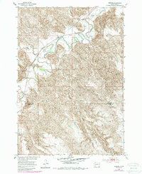 Download a high-resolution, GPS-compatible USGS topo map for Wendte, SD (1987 edition)