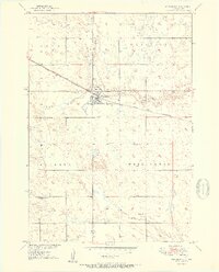 1950 Map of Wessington