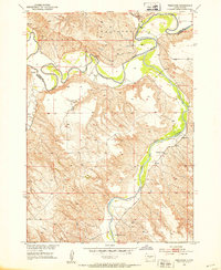 Download a high-resolution, GPS-compatible USGS topo map for Westover, SD (1953 edition)