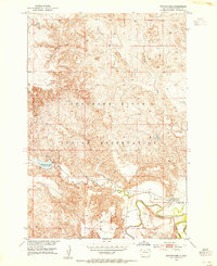 Download a high-resolution, GPS-compatible USGS topo map for Whitehorse, SD (1954 edition)