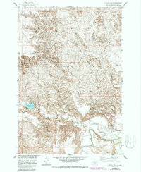 Download a high-resolution, GPS-compatible USGS topo map for Whitehorse, SD (1987 edition)