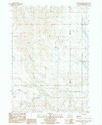 preview thumbnail of historical topo map of Haakon County, SD in 1984