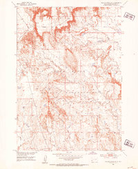 preview thumbnail of historical topo map of Oglala Lakota County, SD in 1951