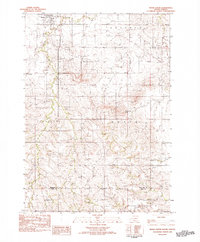preview thumbnail of historical topo map of Mellette County, SD in 1982