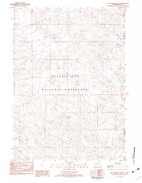 Download a high-resolution, GPS-compatible USGS topo map for Hay Canyon Butte, SD (1982 edition)