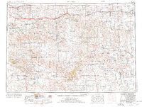 1955 Map of Wanblee, SD, 1976 Print