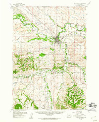 1958 Map of Belle Fourche, 1960 Print