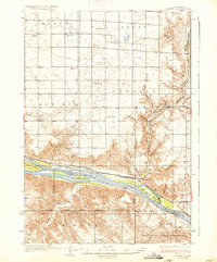 preview thumbnail of historical topo map of Hughes County, SD in 1937