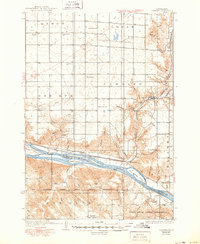1937 Map of Stanley County, SD, 1950 Print