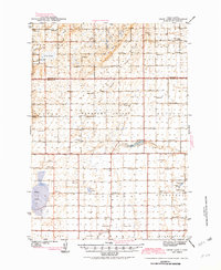 1942 Map of Crow Lake, 1982 Print