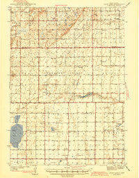Download a high-resolution, GPS-compatible USGS topo map for Crow Lake, SD (1942 edition)