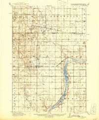 1917 Map of New Effington, 1944 Print