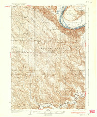Download a high-resolution, GPS-compatible USGS topo map for Oahe, SD (1937 edition)