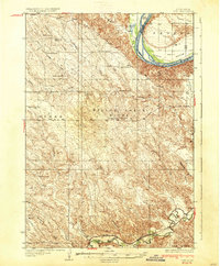 preview thumbnail of historical topo map of Stanley County, SD in 1937