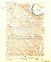 Download a high-resolution, GPS-compatible USGS topo map for Oahe, SD (1950 edition)