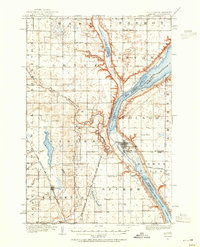 1916 Map of Peever, 1954 Print
