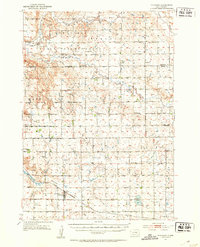 1951 Map of Pukwana, 1953 Print