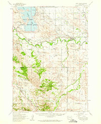 preview thumbnail of historical topo map of Butte County, SD in 1954
