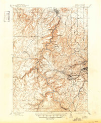 1915 Map of Spearfish, SD, 1950 Print