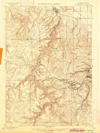 1900 Map of Lawrence County, SD