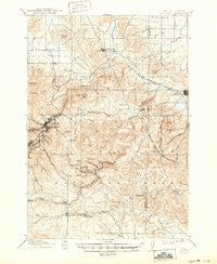 1915 Map of Deadwood, SD, 1950 Print