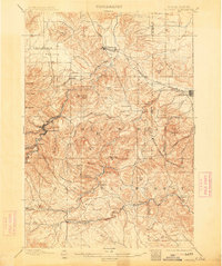 1899 Map of Sturgis, 1913 Print