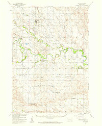 1951 Map of Newell, SD, 1959 Print