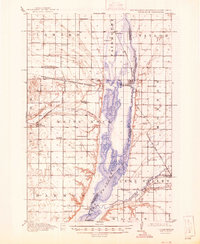1918 Map of White Rock, SD, 1946 Print