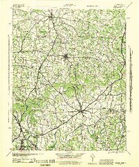 1942 Map of Hendersonville, TN