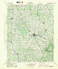Download a high-resolution, GPS-compatible USGS topo map for Shelbyville, TN (1944 edition)