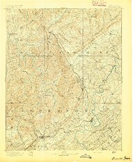 preview thumbnail of historical topo map of Briceville, TN in 1893