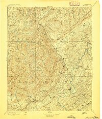 1895 Map of Briceville, TN