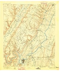 1888 Map of Chattanooga