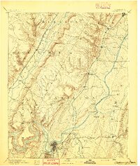 1893 Map of Chattanooga