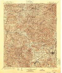 1901 Map of Columbia, 1940 Print