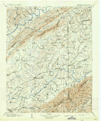 1904 Map of Greeneville, TN, 1934 Print