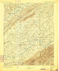 preview thumbnail of historical topo map of Greeneville, TN in 1896