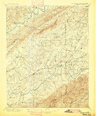 preview thumbnail of historical topo map of Greeneville, TN in 1896