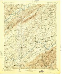 1904 Map of Greeneville, TN, 1925 Print