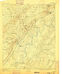 1891 Map of Kingston, 1896 Print