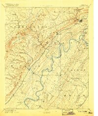 1893 Map of Kingston, 1918 Print
