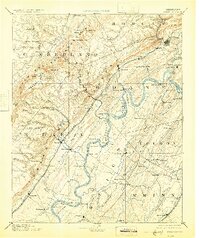 1893 Map of Kingston, 1925 Print