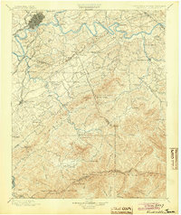 1901 Map of Maryville, TN, 1904 Print