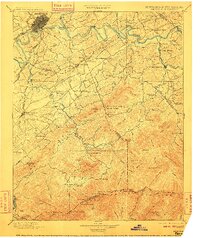 1901 Map of Maryville, TN, 1910 Print