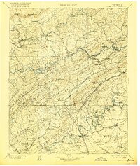 1900 Map of Maynardville, 1921 Print
